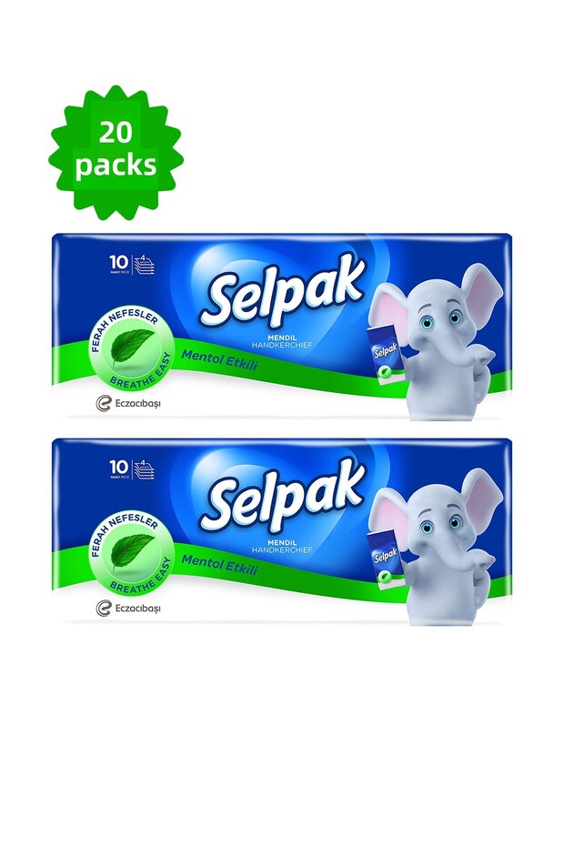 Pocket Tissue 3 Layer Pocket Tissue 2X10 Pack Menthol