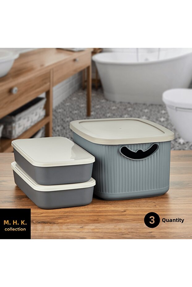 مجموعة صناديق تخزين متعددة الأغراض - 2