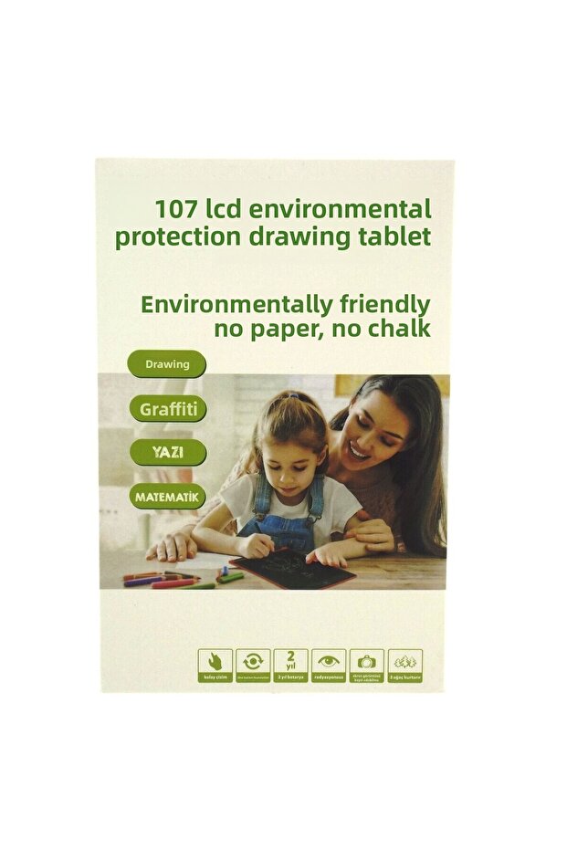 10 Inch LCD Red Blackboard