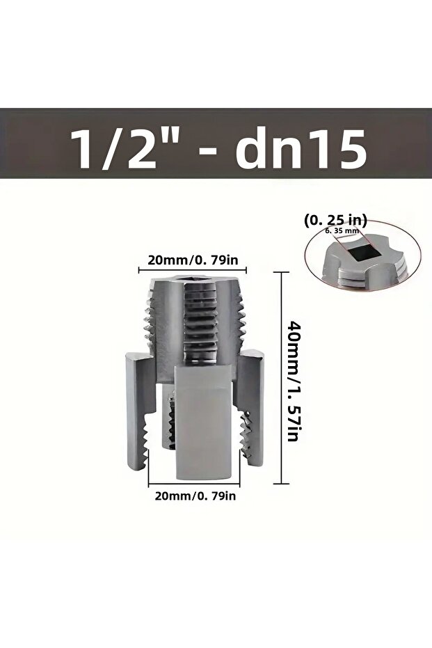 Plumbing Internal and External Water Pipe Ppr Hose Screw Threading Tool Set - 2