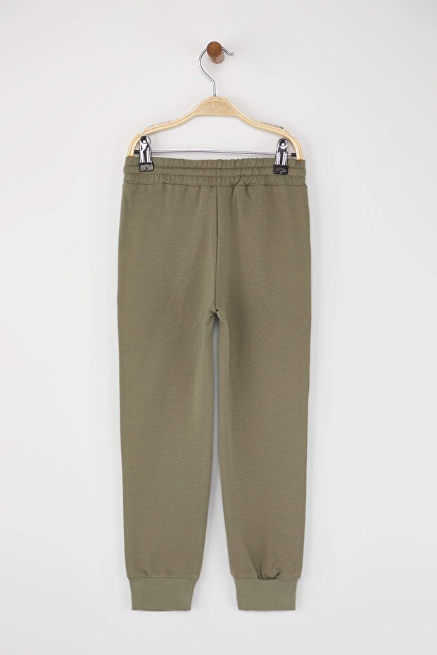 Bej-Antrasit-Haki 3'lü Beli Lastikli Jogger Düz/Basic Erkek Çocuk Eşofman Altı TKDAW25EA00000 - 6