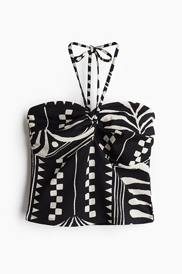 Halter Yaka Kısa Üst - 3