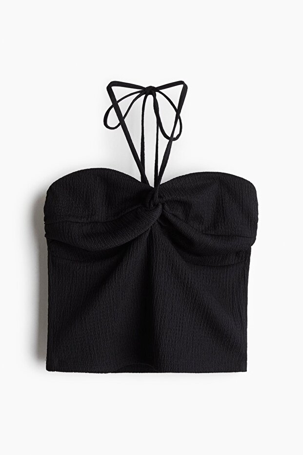 Halter Yaka Kısa Üst - 3