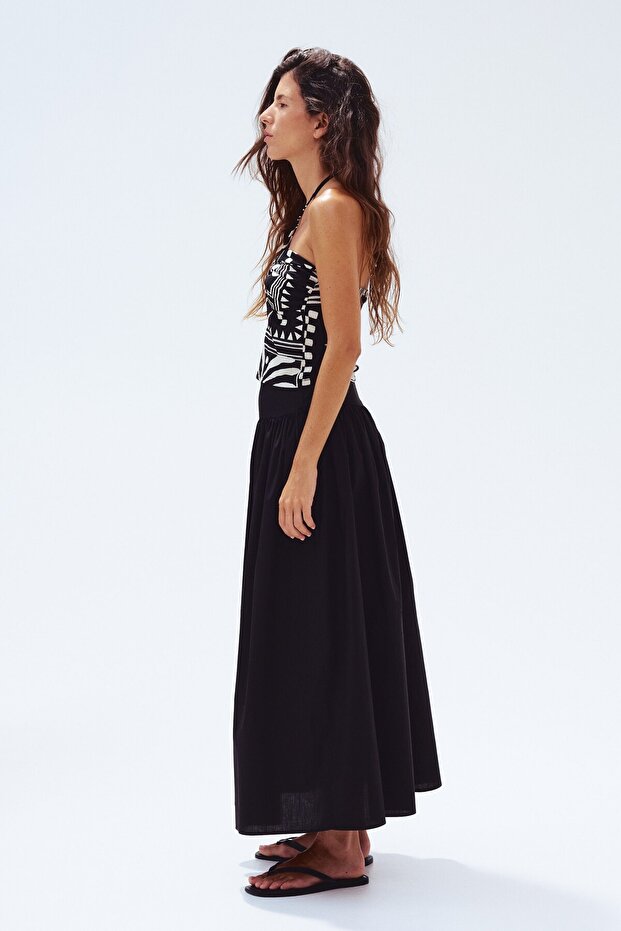 Halter Yaka Kısa Üst - 1