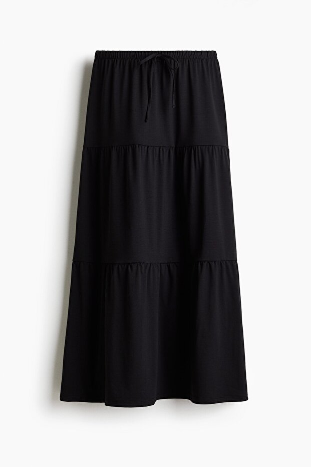 Katlı Maksi Etek - 3