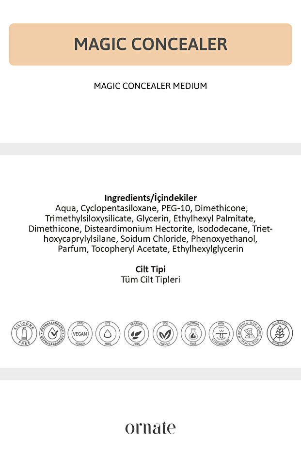 Magic Concealer Kapatıcı Krem (02) Medium - 5