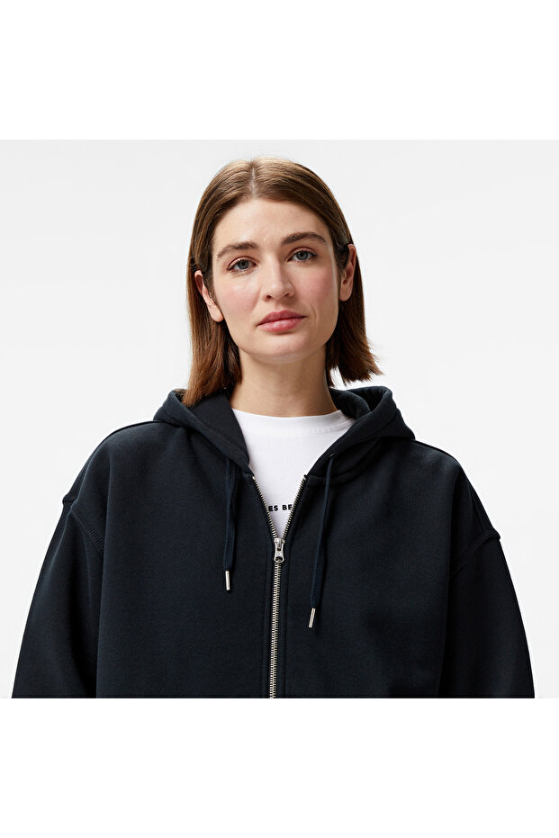 Classic Unisex Siyah Sweatshirt - 4