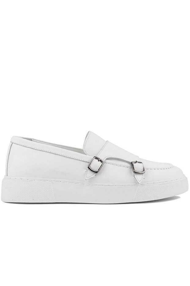 - White Leather Men's Casual Shoes 101-2301001065