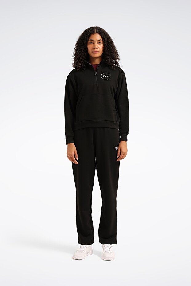 Q3 IDE FT MIDLAYER Siyah Kadın Sweatshirt - 6