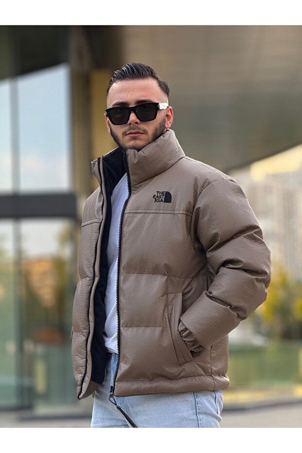 Men's Inflatable Coat Leather - 1