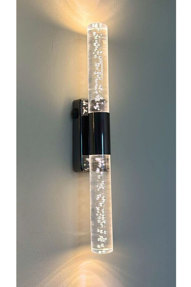 Bubblelight Medium Şık Tasarım Modern Ledli Aplik Antrasit Pilli - 3