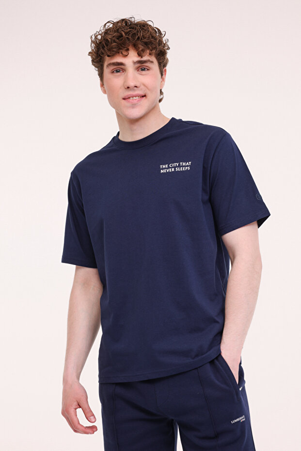 Ml Renzo 11Urb4005 5Fx Indigo Men's Short Sleeve T-Shirt