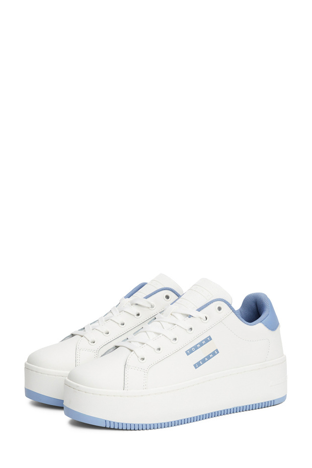 Tommy Jeans Platform Deri Sneaker Ayakkabı AYAKKABI EN0EN02518 C33 - 1