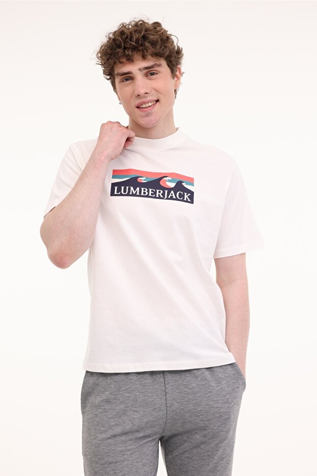 Ml Roger 11Otd2-31 5Fx Ecru Men's Short Sleeve T-Shirt