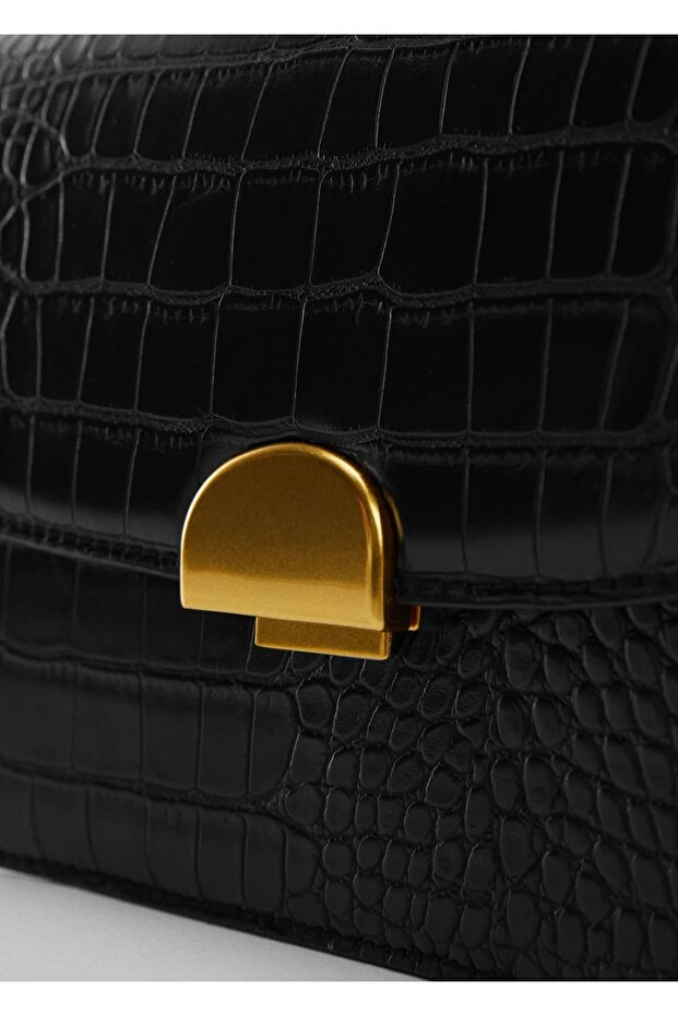 Kroko Çapraz Askılı Çanta - 6