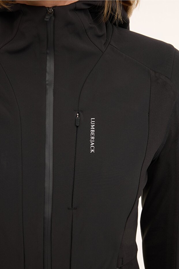 WL ESTER 5GF802 4PR Siyah Kadın Softshell - 4