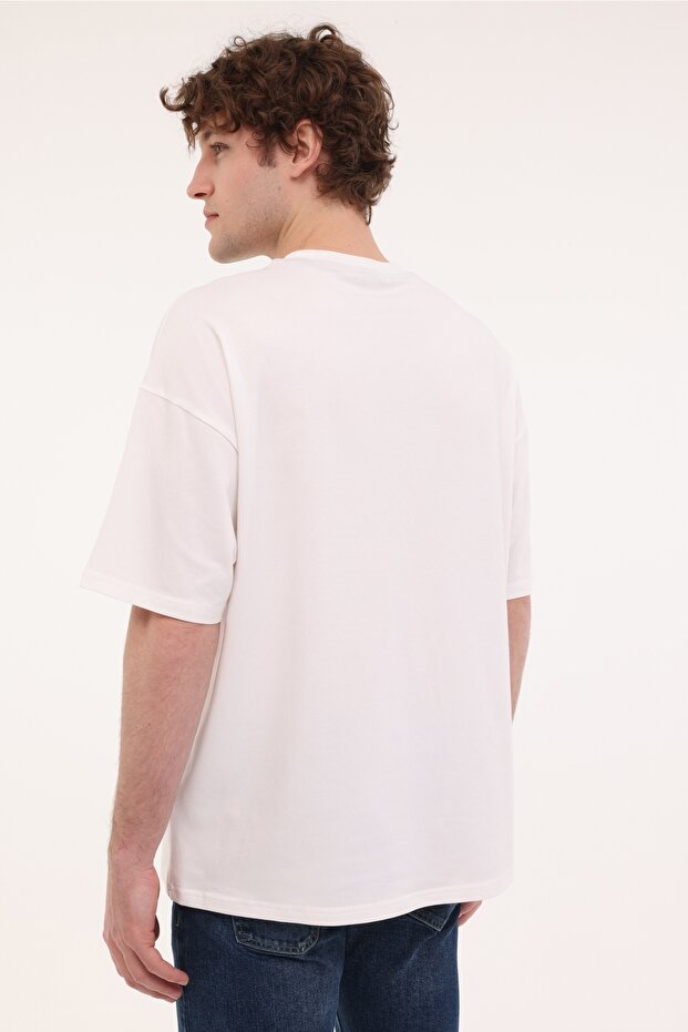 ML FRANCO 11FF17 5FX Ekru Erkek Kısa Kol T-Shirt - 2