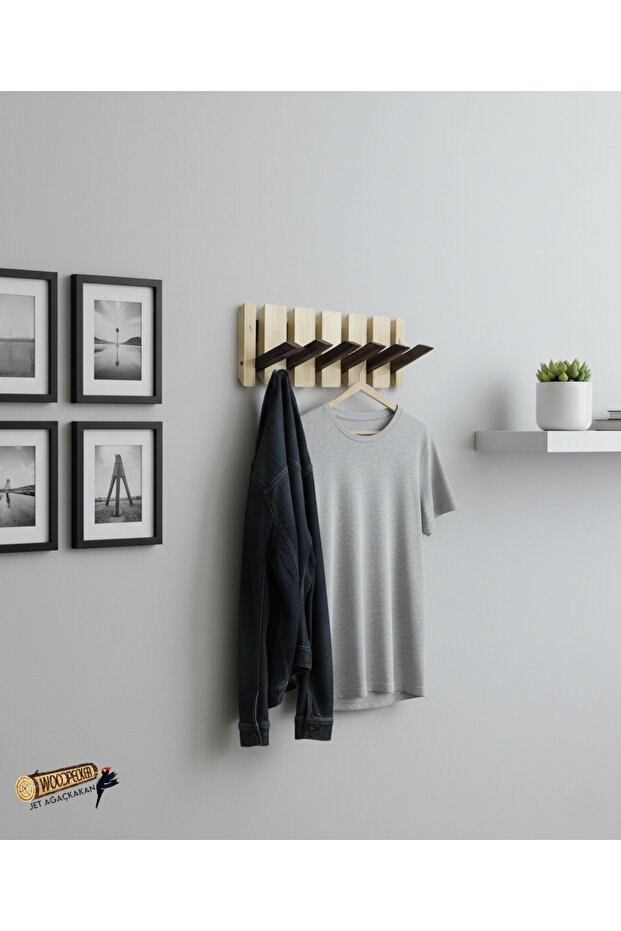 Ahşap Duvar Askılığı - 1