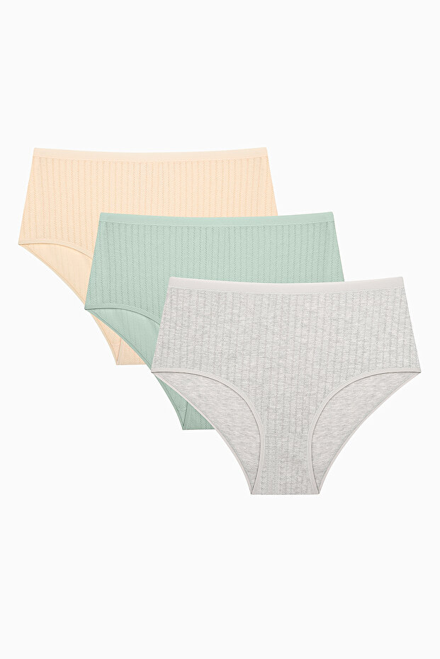 Σλιπ 3 τεμαχίων Pointel Highwaist Smooth - Πολύχρωμο - 1