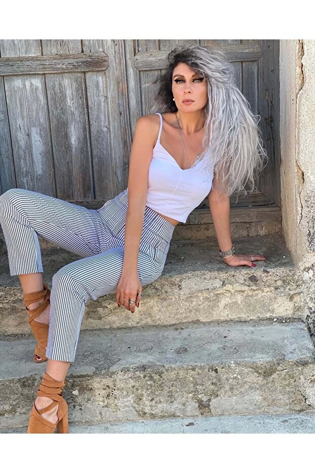 Παντελόνι Flatolu - Ριγέ - 1