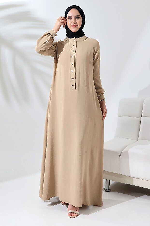 فستان مزين بمشابك - 1