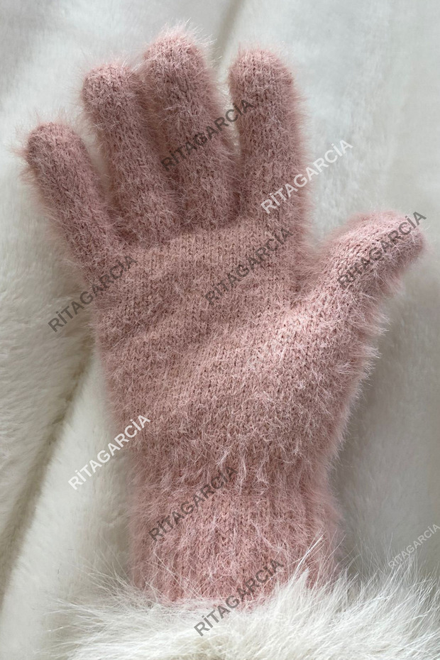 Peluş Uzun Eldiven - 6