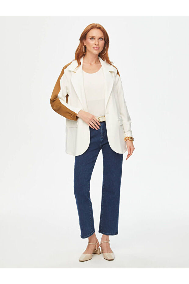 Relax Dokuma Garnili Örme Ceket 69753 - 1