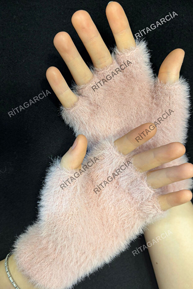 Peluş Kesik Parmak Eldiven - 3