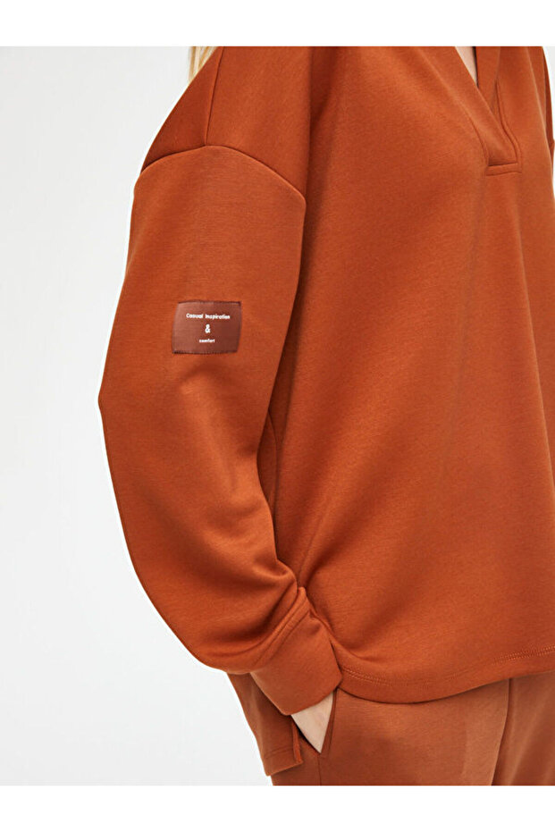 Kapüşonlu Modallı Sweatshirt 69508 - 7