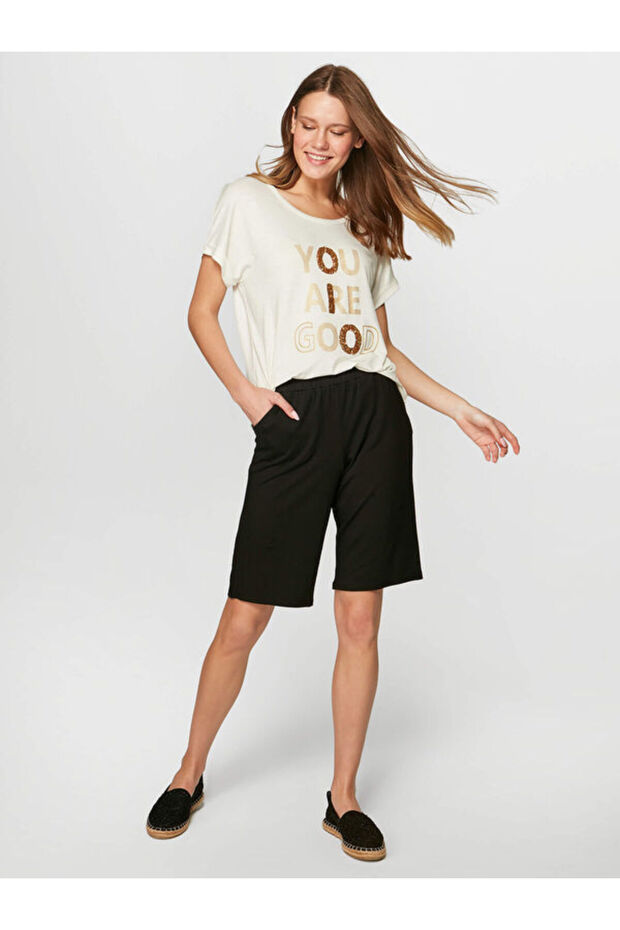 Normal Bel Regular Fit Şort B00063 - 1