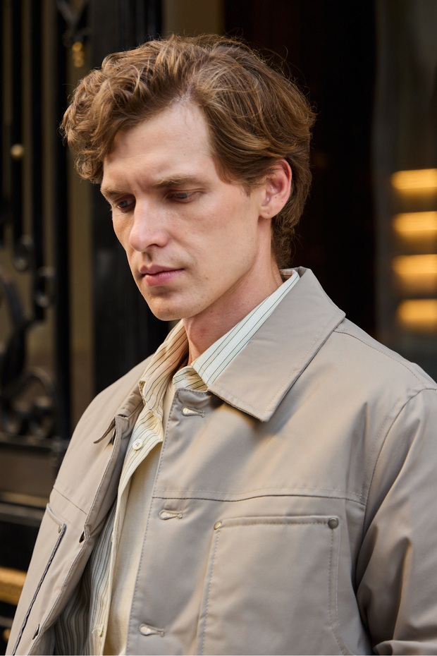 Erkek Modelli Kapitoneli Mont Ceket Bej - 6