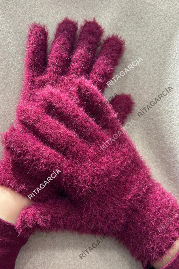 Peluş Uzun Eldiven - 6
