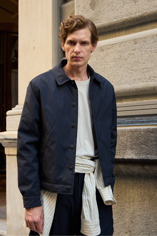 Erkek Basic Mont Ceket Lacivert - 1