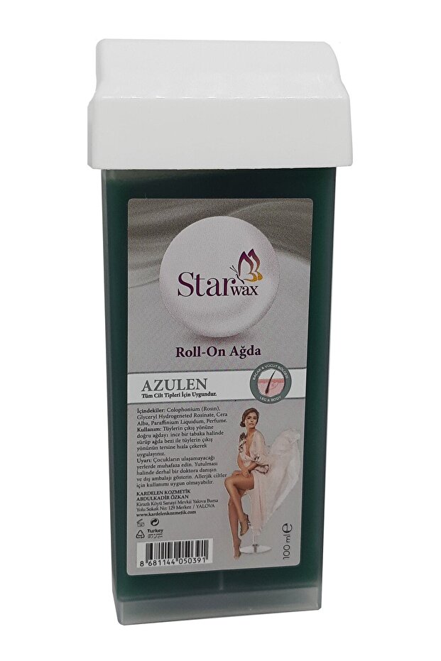 Roll On Kartuş Sir Ağda Azulen - Hassas ve Tahrişe Eğilimli Ciltler İçin 100 ml - 2