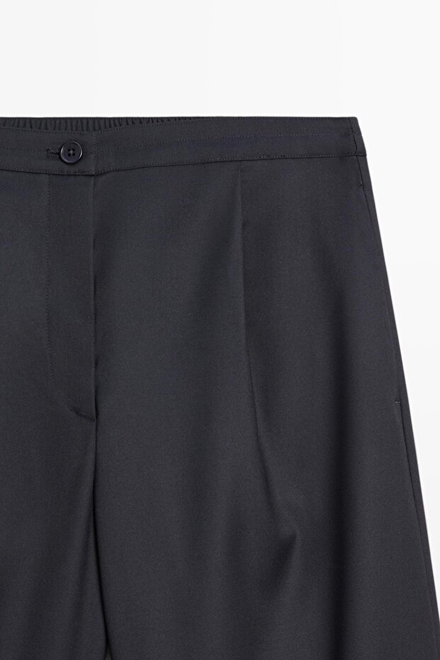 Elastik belli pensli pantolon - 6