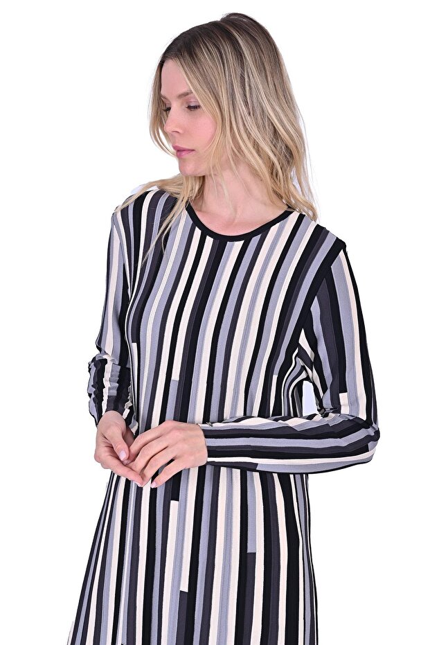 Piano Knitwear Dress Black