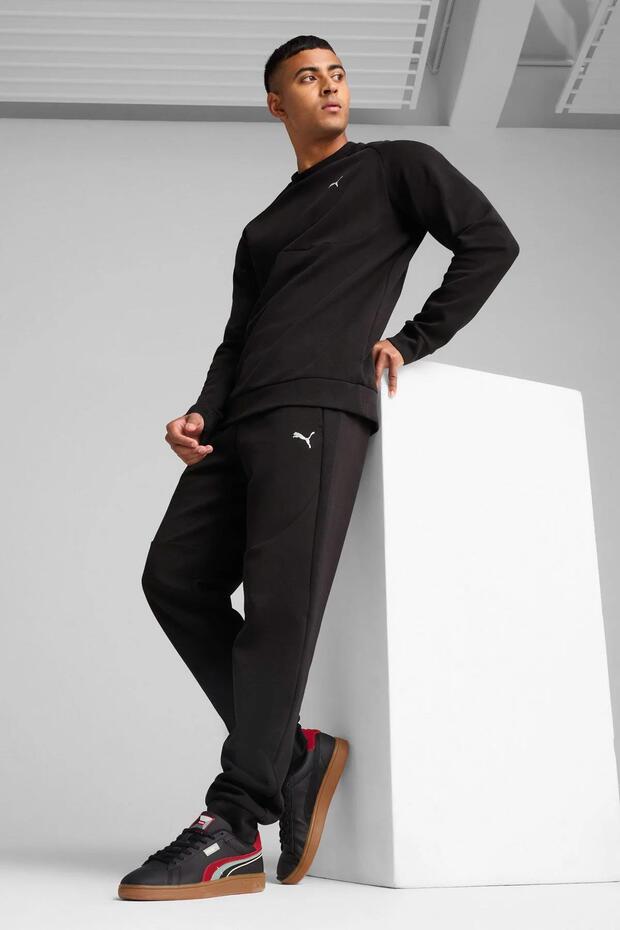 Knitted Pants, Regular, Regular, Medium, Plain, Side Pocket - 1