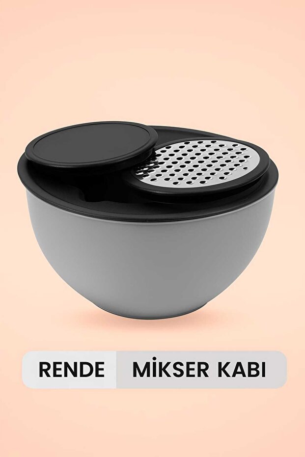 4 Prc Slanted Grater Mixing Plastic Mixer Bowl Mix Color