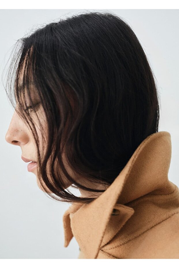 Kruvaze yün palto - 7