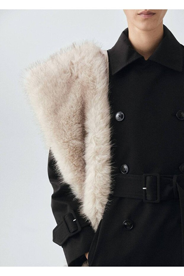 %100 pamuklu klasik trençkot - 6