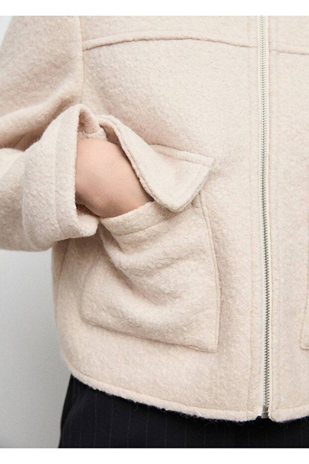 Cepli yün ceket - 5