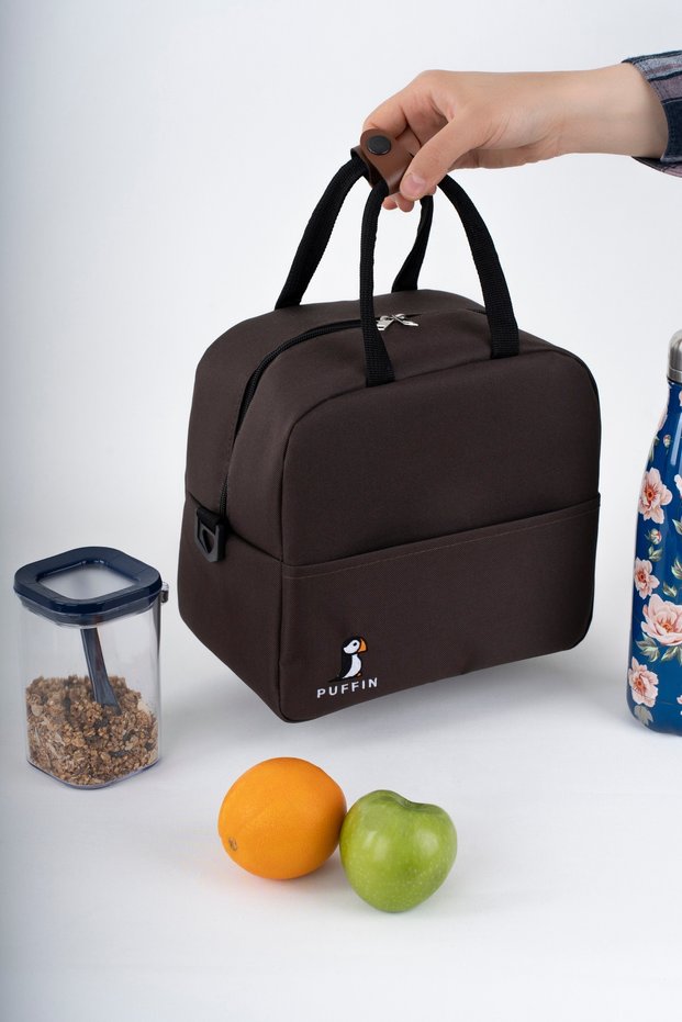 Luxury Food Carry Bag Heat Insulated Thermal Bag Lunch Box Camping Puffin Coffee