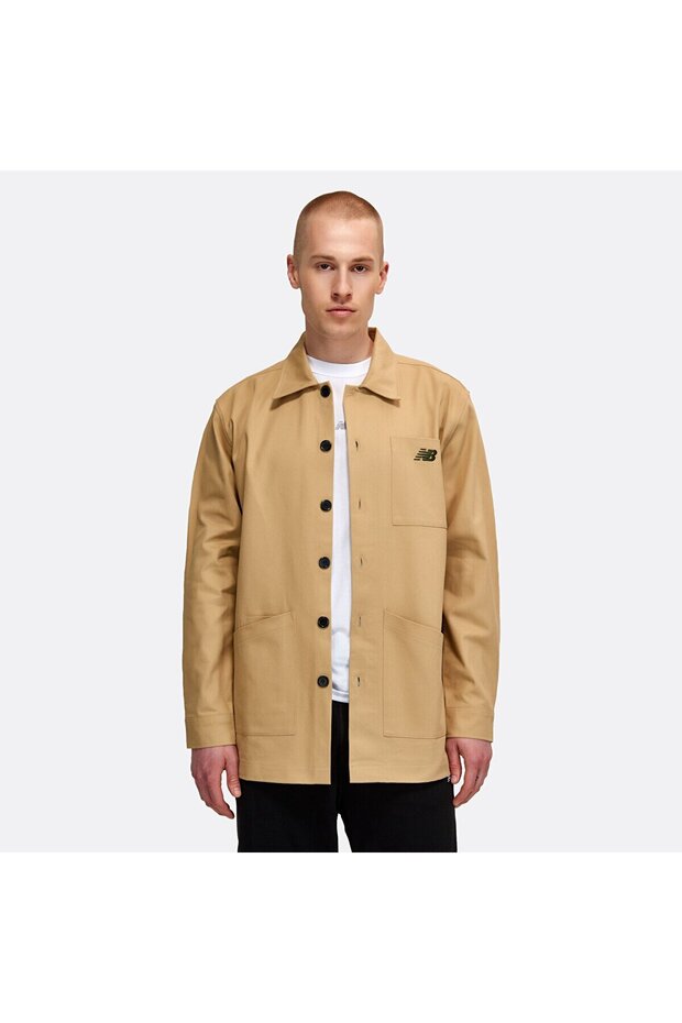 MNJ1436 Bej Erkek Mont & Yelek - 1