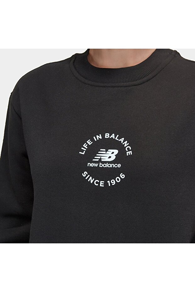 UNC3348 Siyah Unisex Sweatshirt - 4