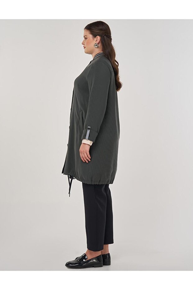 Bilekleri Katlanabilir Rayon Giy Çık Zümrüt - 4