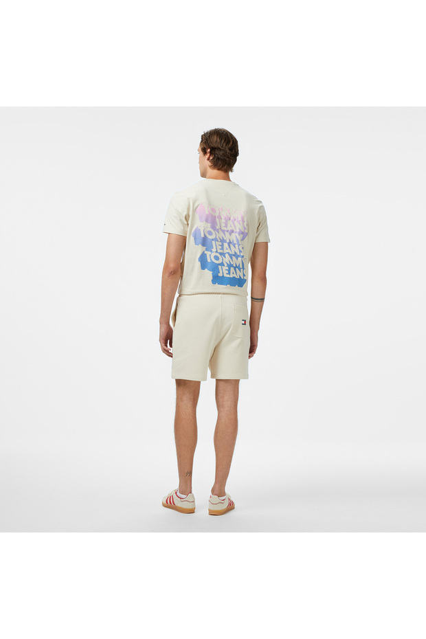 Tommy Jeans Stack Logo Erkek Bej Şort - 2