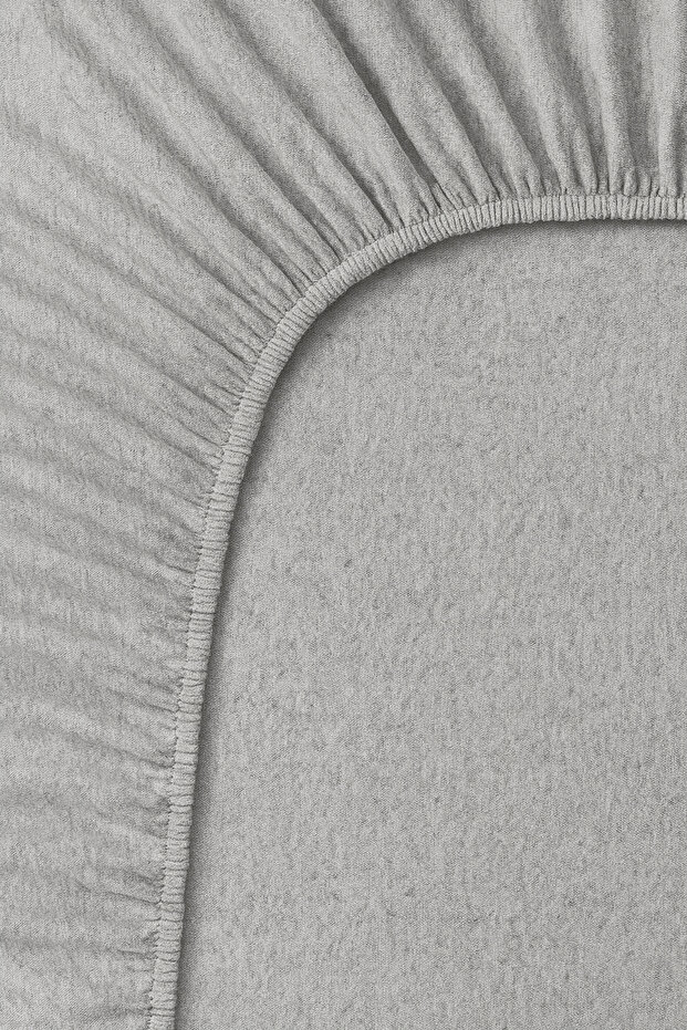 Single Fitted Sheet Gray - 2