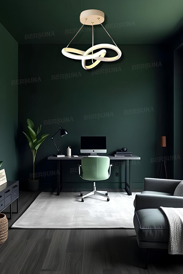 Quina White Tek Renk Modern Sarkıt Led Avize - 2