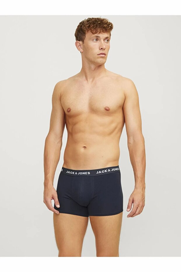 Erkek Gri Jacbasic Trunks 7 Pack Noos Boxer 12165587-Lightgrey - 5