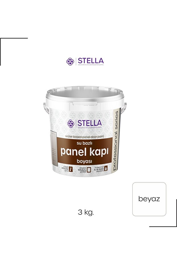 Su bazlı kokusuz panel kapı boyası BEYAZ - 2